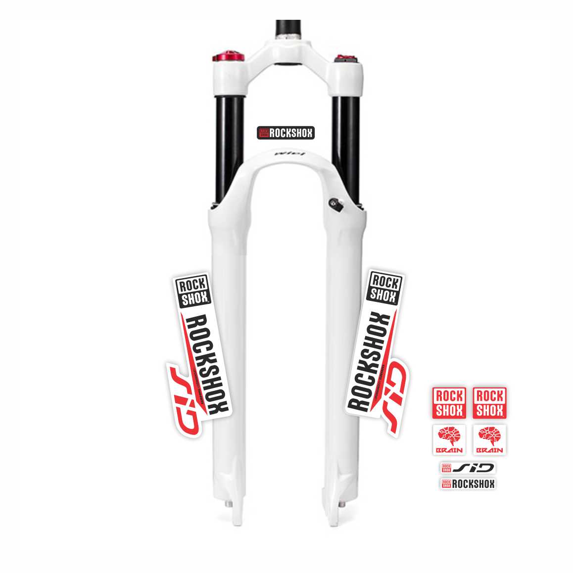 rockshox sid phuộc trắng (đỏ đen)